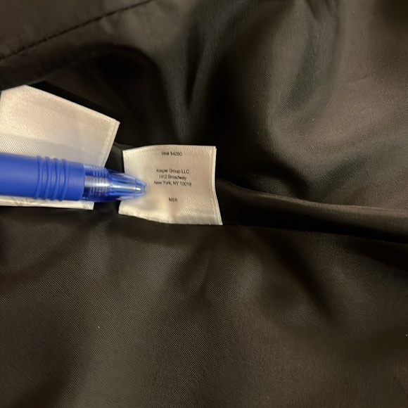 New Nine West Black Open-Front Blazer Jacket Large Fully Lined Collarless Career - Picture 12 of 14